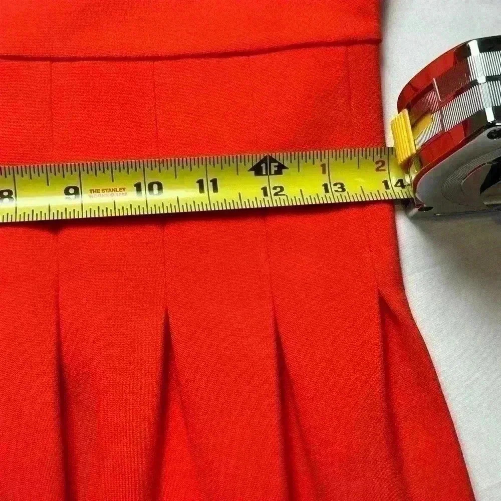 PINK TARTAN Red A-line Fitted Dress (Size  M/M) - Picture 7 of 10